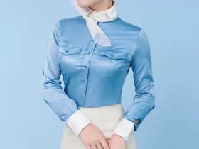 身材高挺的大韩航空空姐制服模特秀