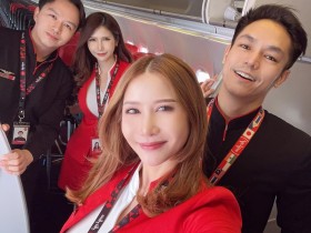 亚洲航空网红空姐火遍instagram的几个姐妹花