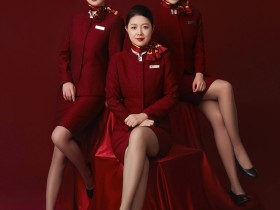 中国国际航空三个熟女少妇空姐写真照